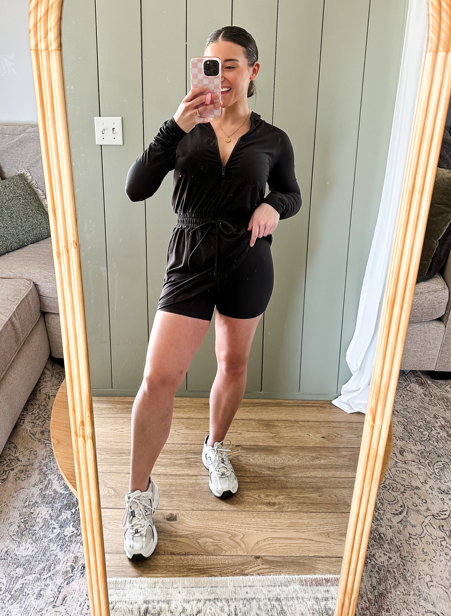 Vesper Hooded Romper Dress