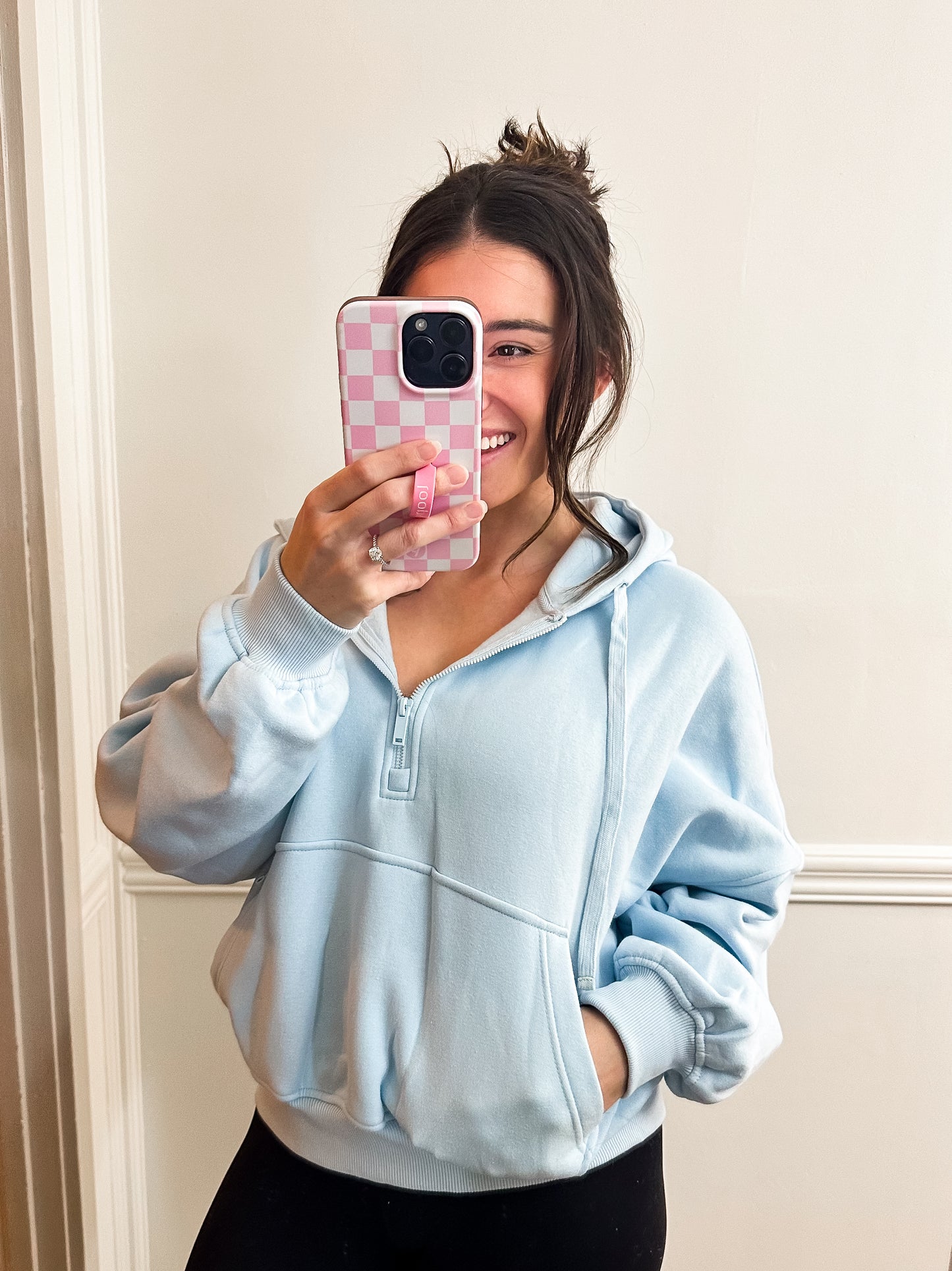 Snow Blue Quarter Zip