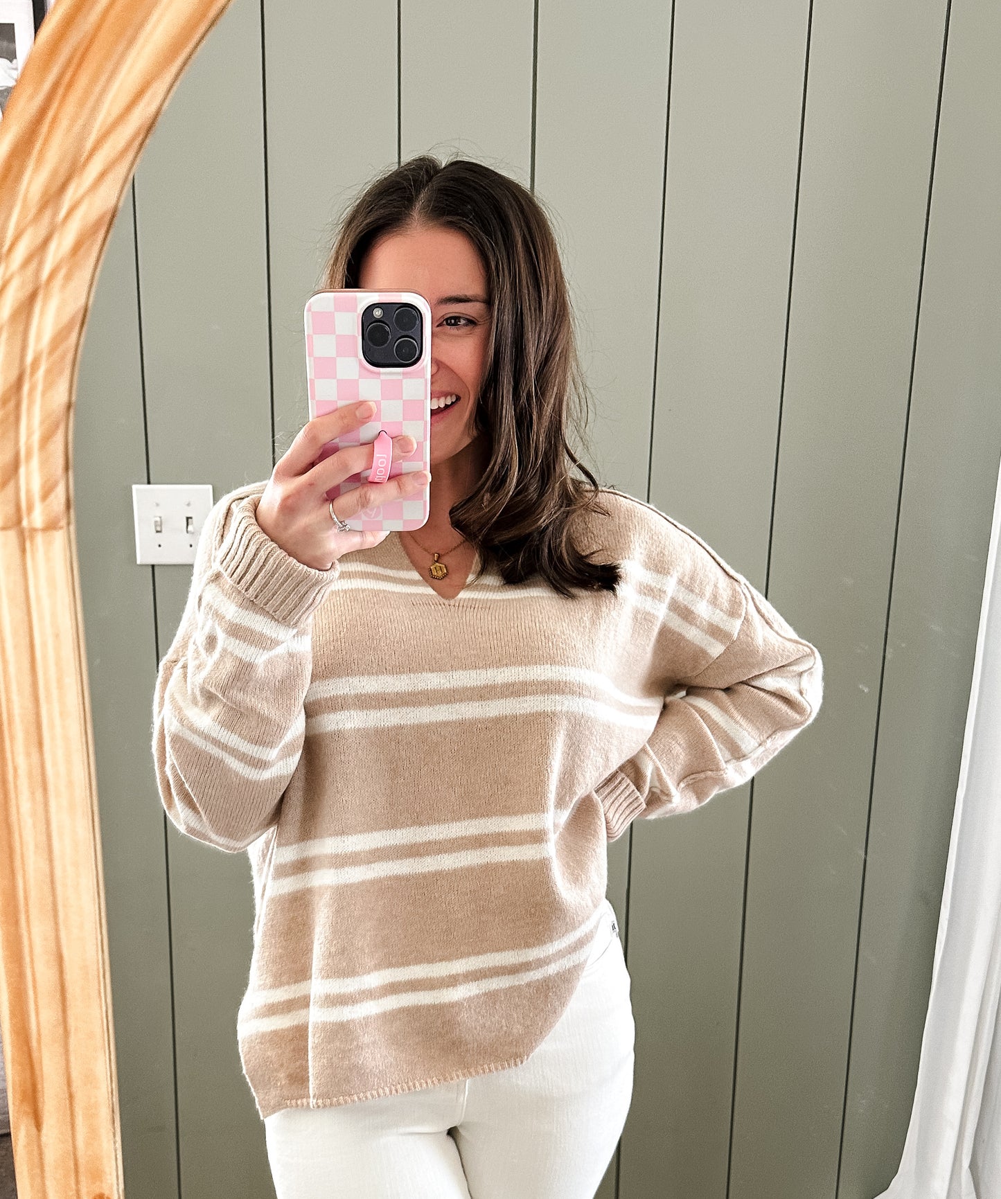 See You Again Stripped Sweater