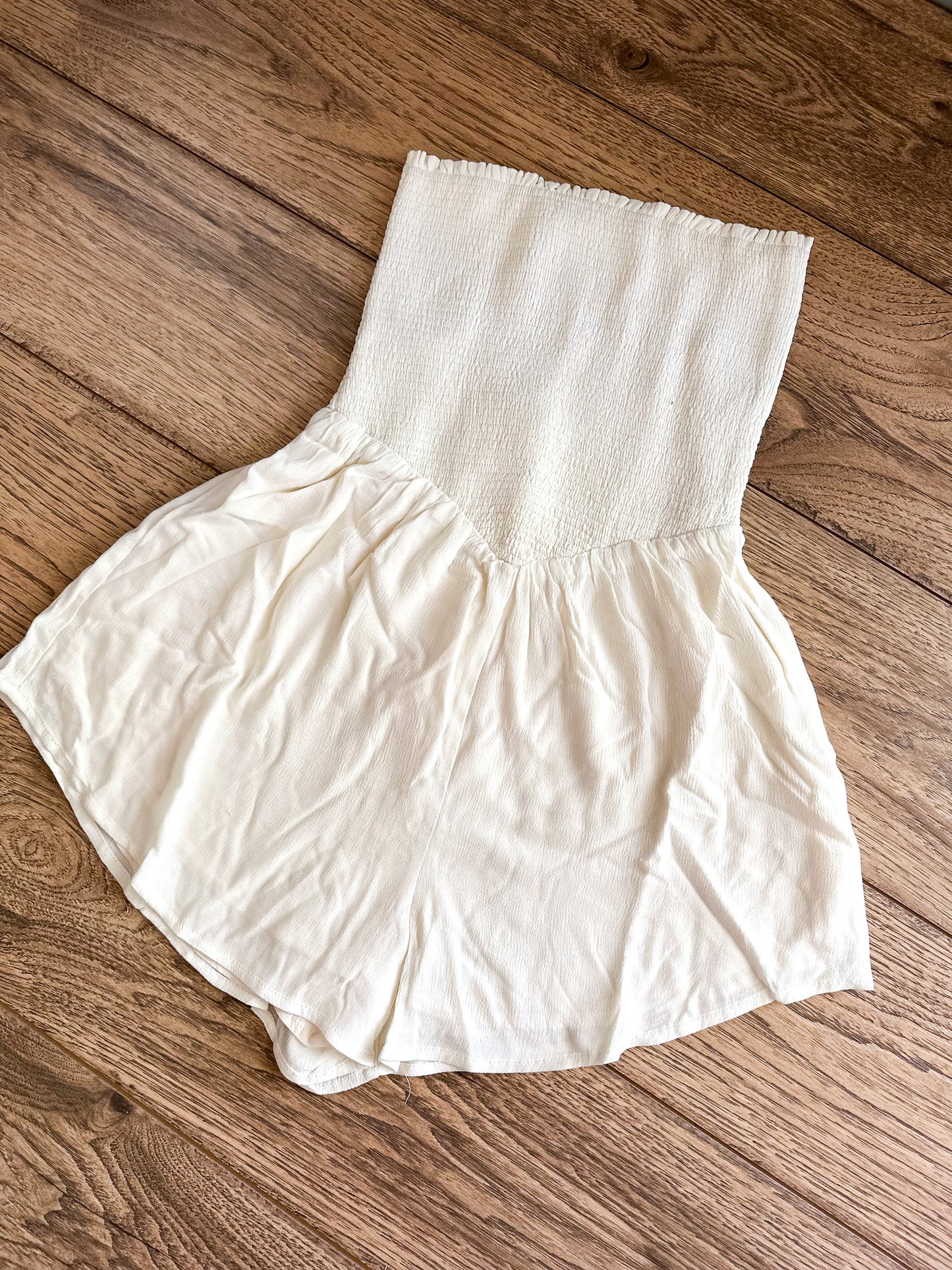 Georgia Smocked Tube Romper