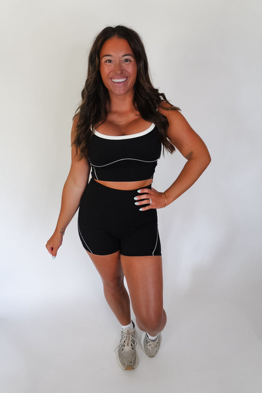 Black Contour Biker SHORT