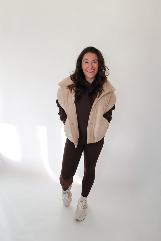 Oversized Micro Shepra Vest