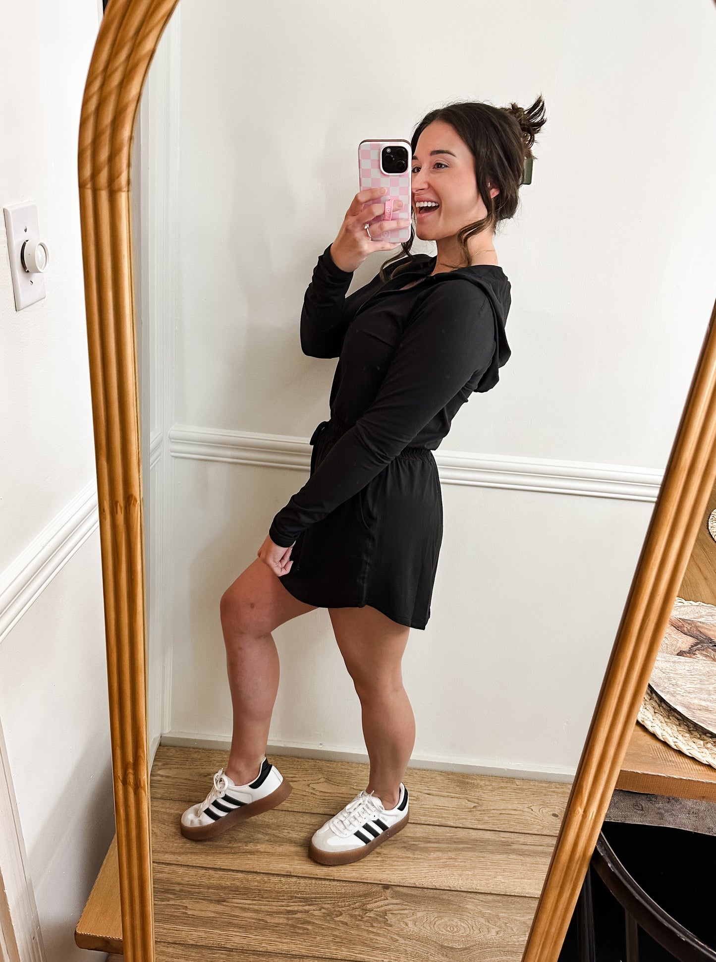 Vesper Hooded Romper Dress