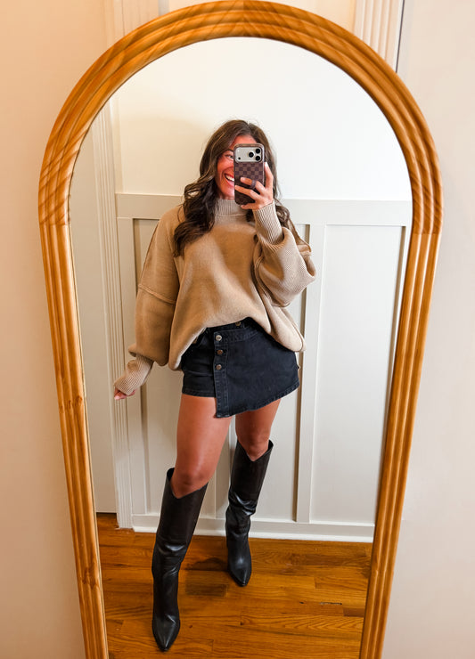 Lt. Mocha Relax Fit Sweater