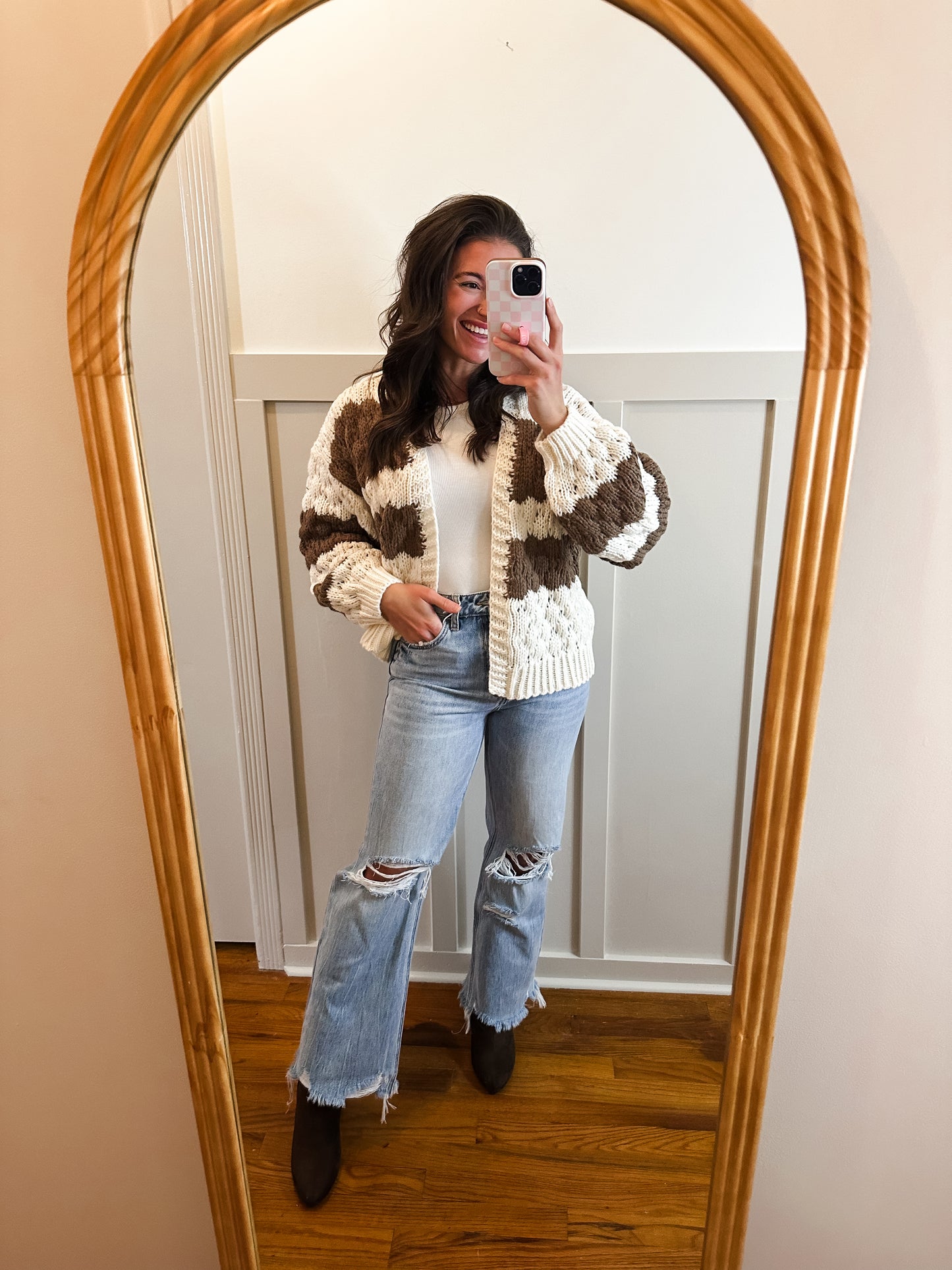 Magnolia Stripped Sweater Cardigan