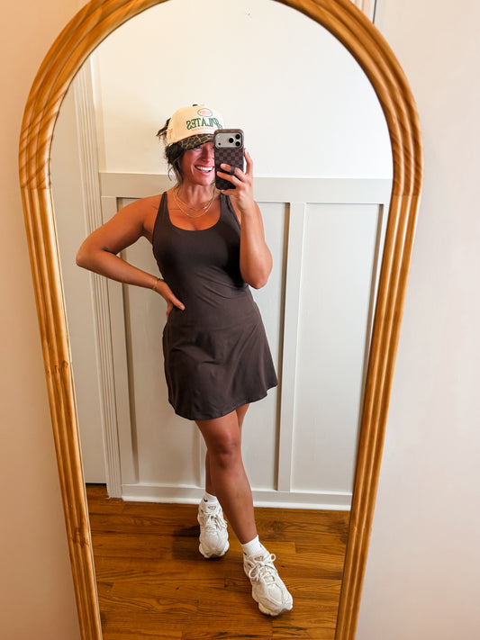 Espresso Tennis Romper Dress