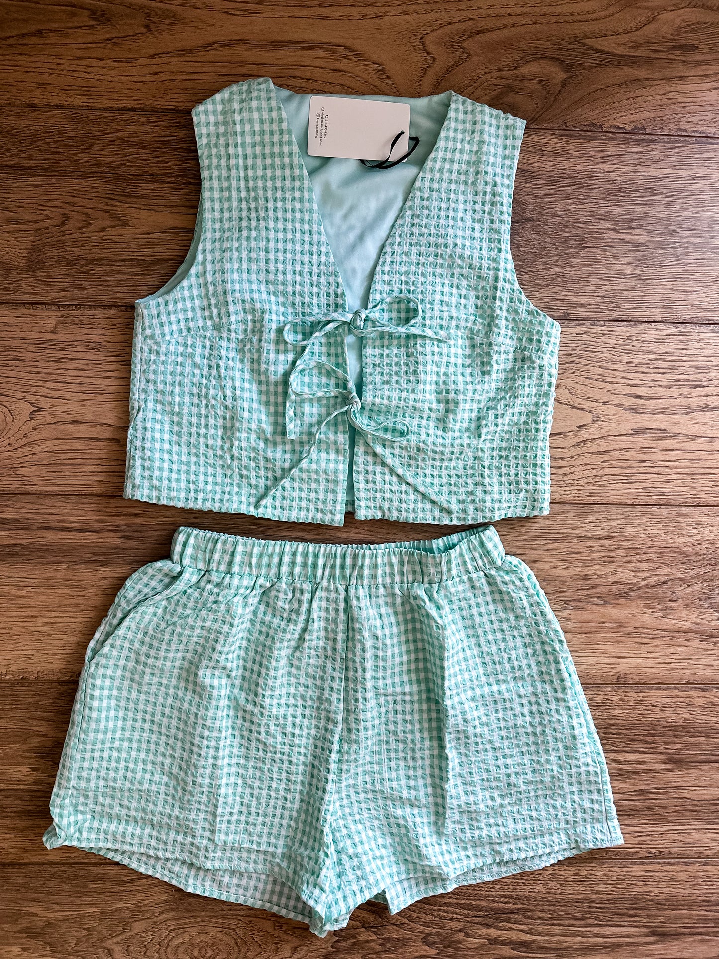 Gracie Gingham Textured Set