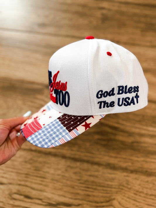 Loves Jesus & America Too Hat