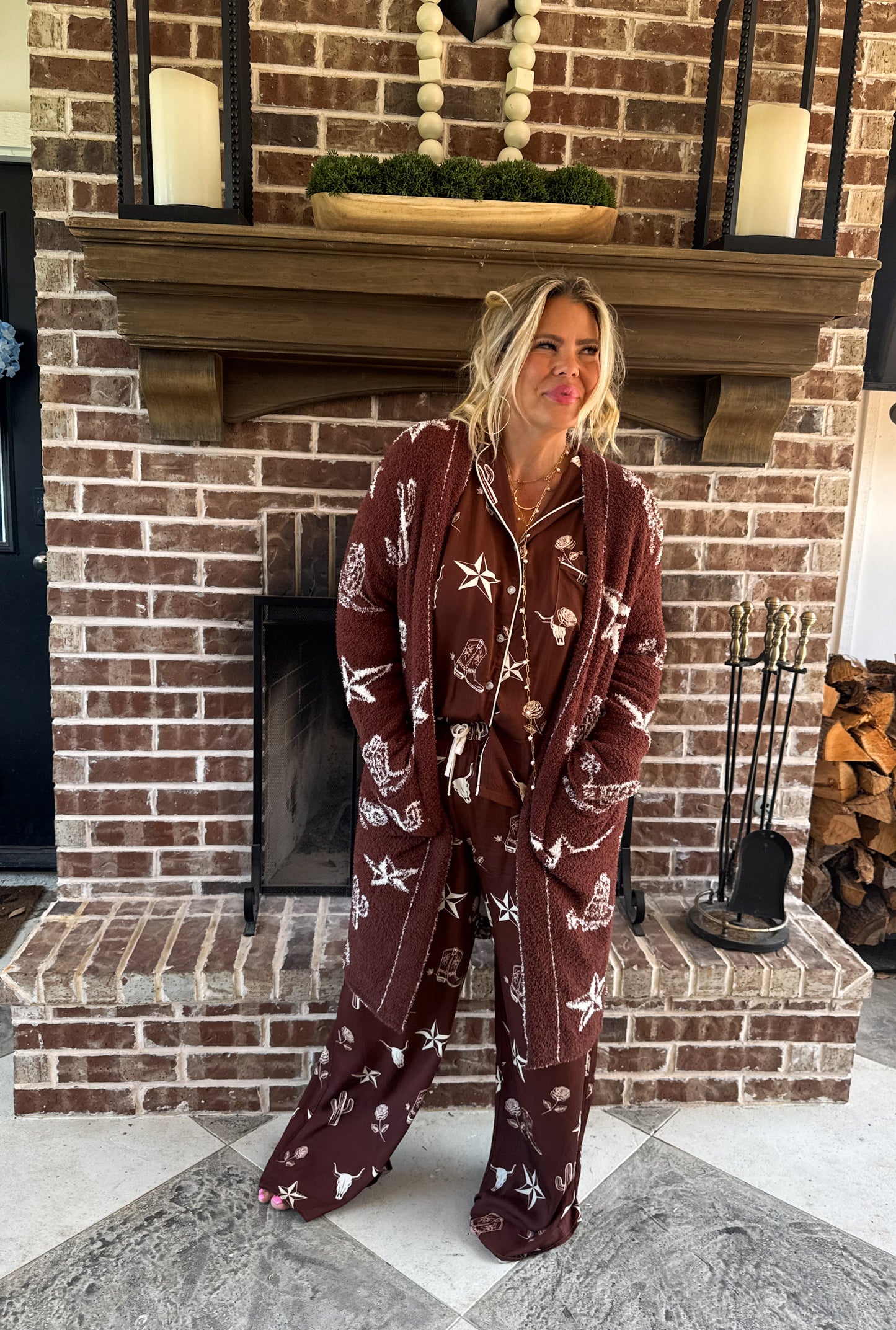 PREORDER- WESTERN NIGHTS LUXE PJ SET