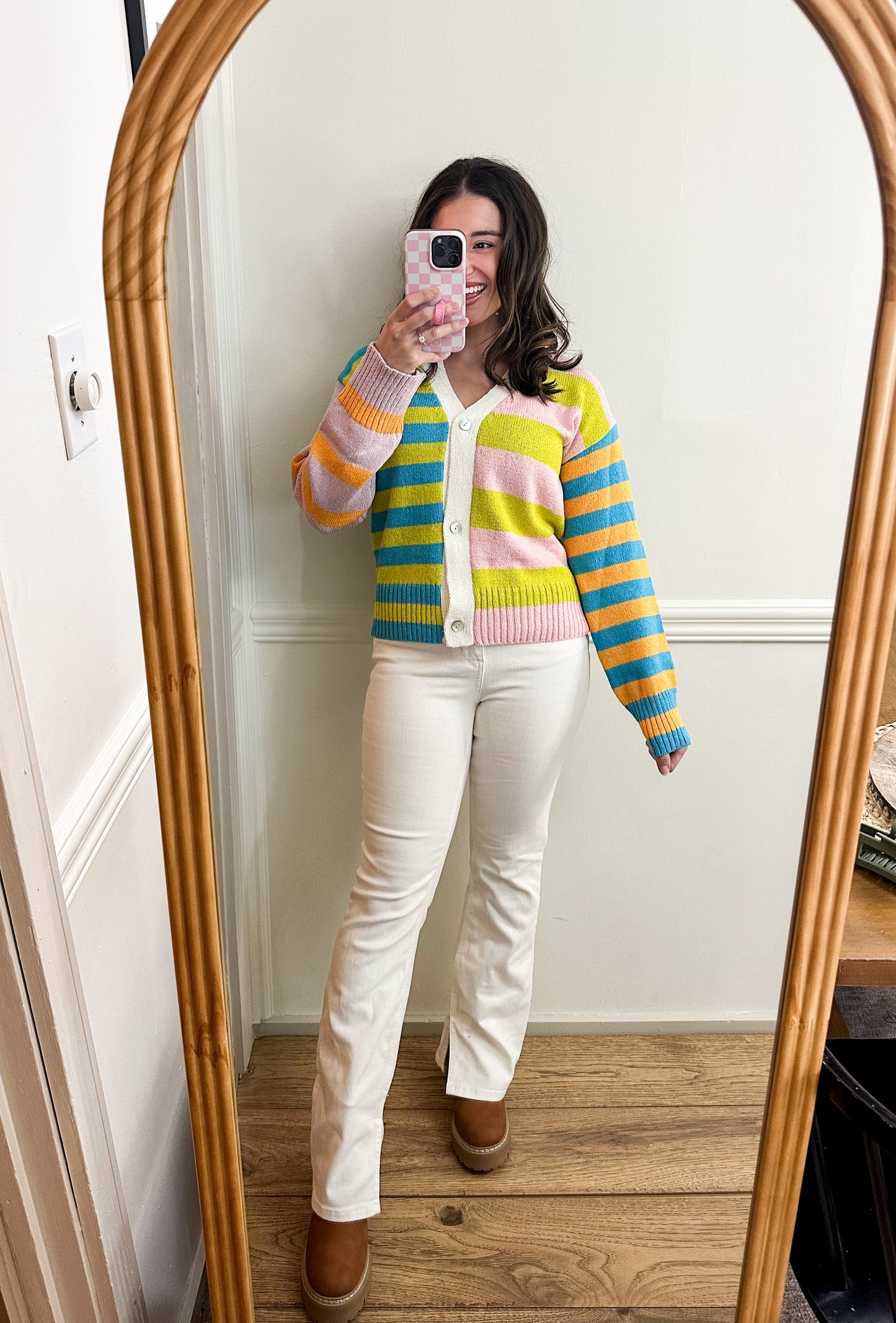 Flavia Color block Cardigan