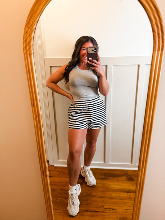 Heather Gray Essential Ribbed Tank