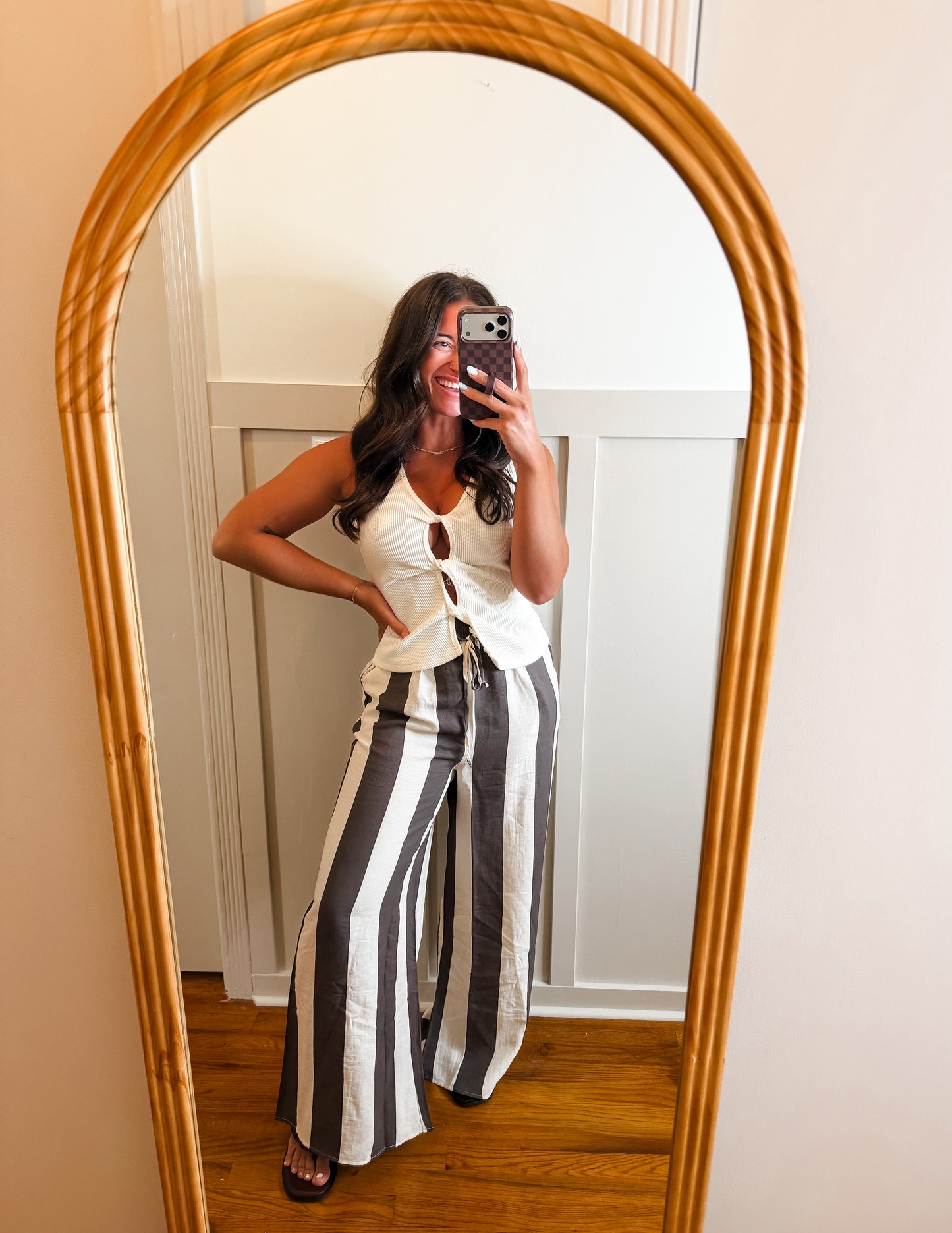 Twisted Front Ribbed Top
