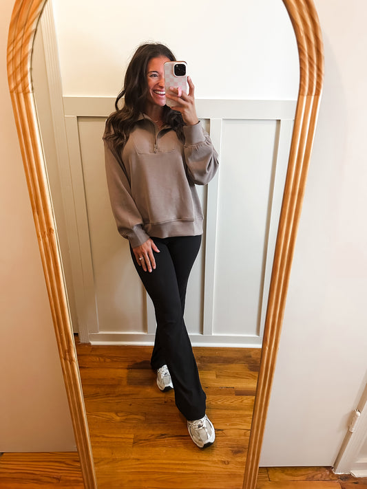 Black Flared Yoga Pants