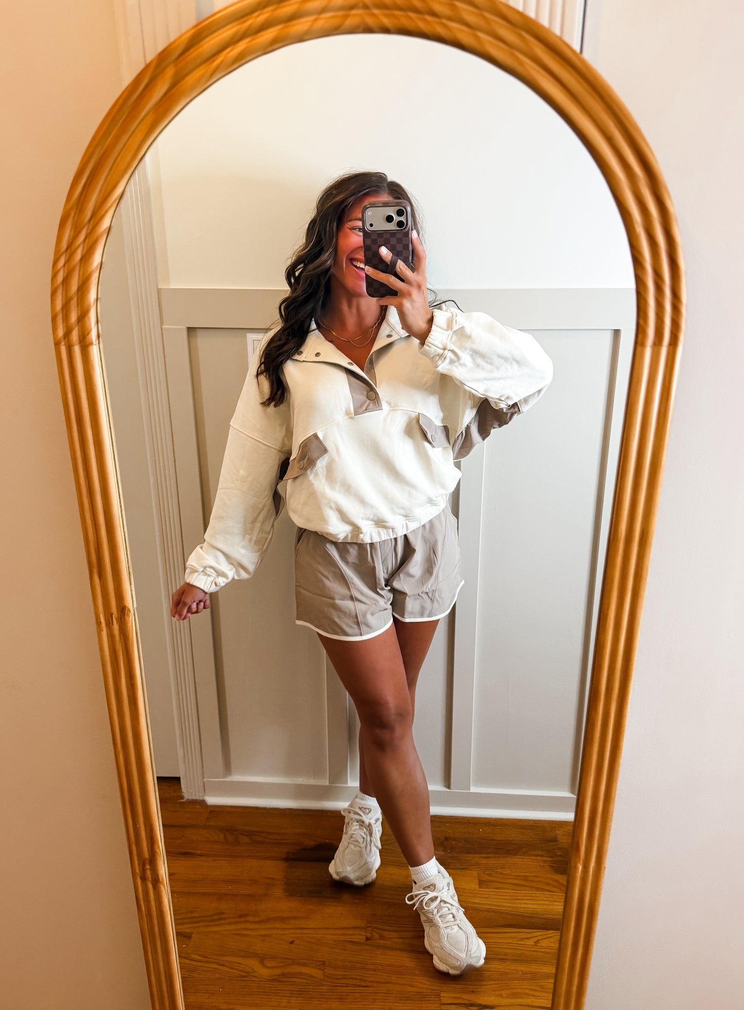 Playful Light Mocha Short Set