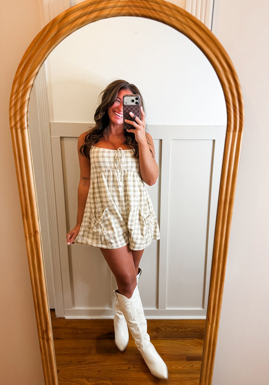 Carmen Plaid Romper