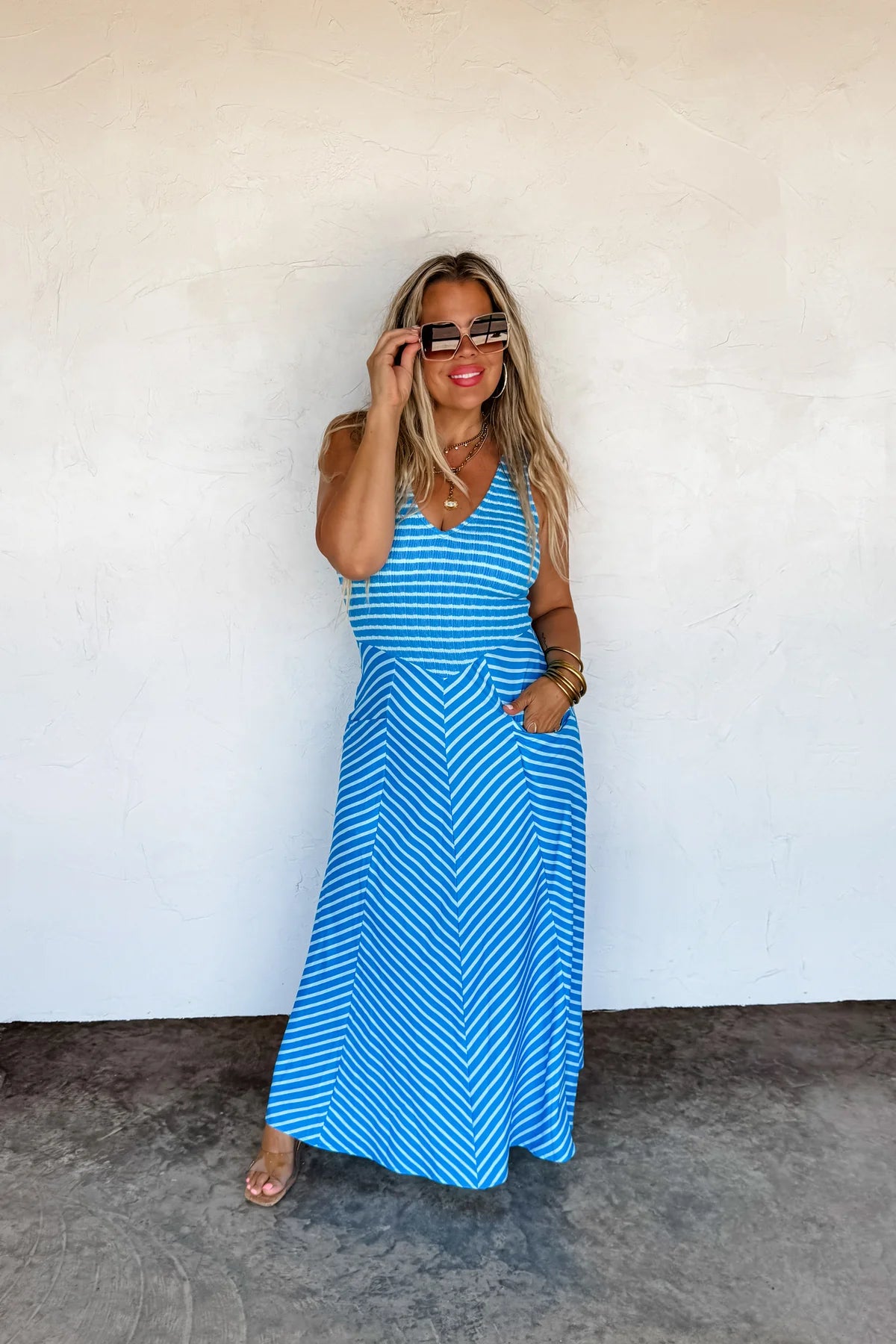 EXTRA FROM PREORDER- LUCIANA STRIPE DRESS