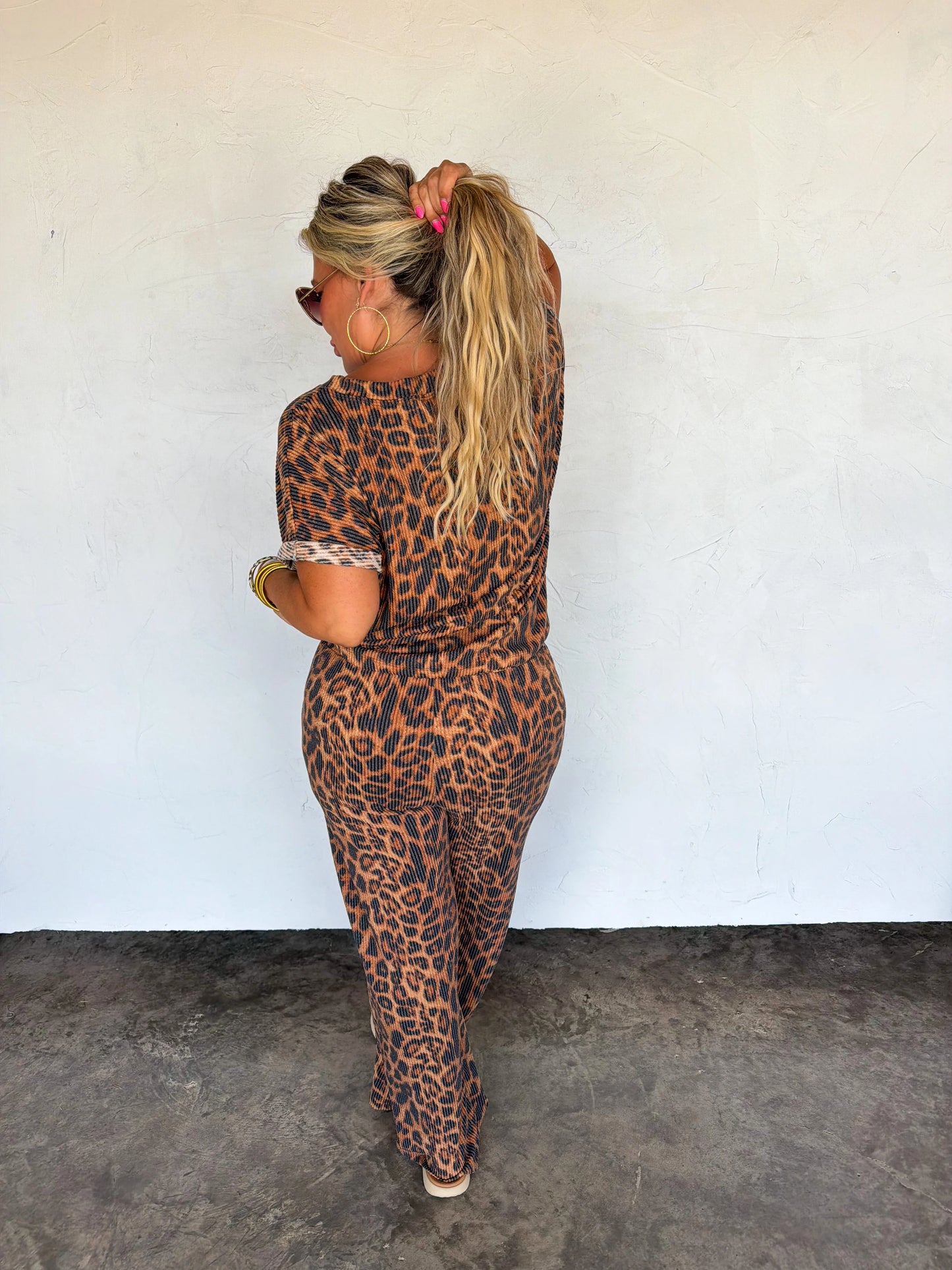 PREORDER- CHEETAH KELSEY PANT SETS