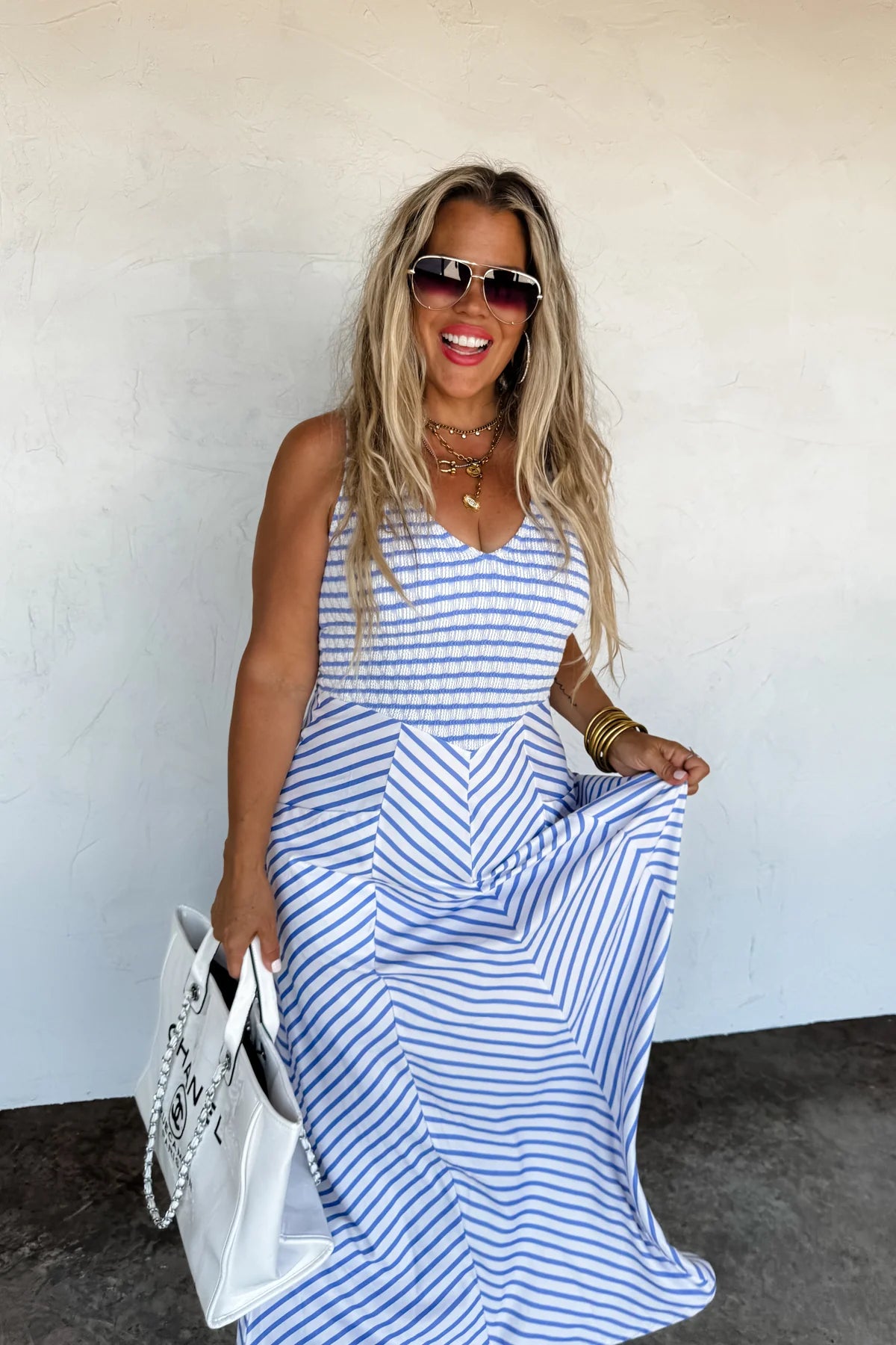 EXTRA FROM PREORDER- LUCIANA STRIPE DRESS