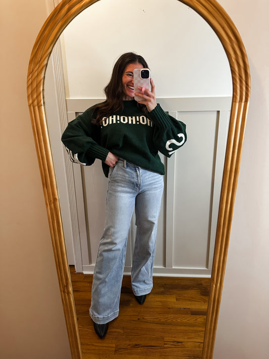 Risen Light High Rise Wide Leg Jeans