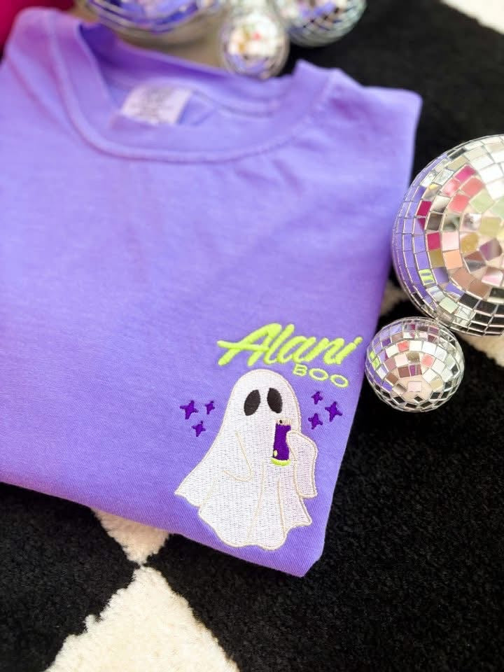 Energy Drink Boo Embroidered Tee