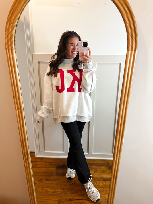 PRE-ORDER KANSAS 'KANSAS CITY & KC' Reversible Mock-neck Sweats