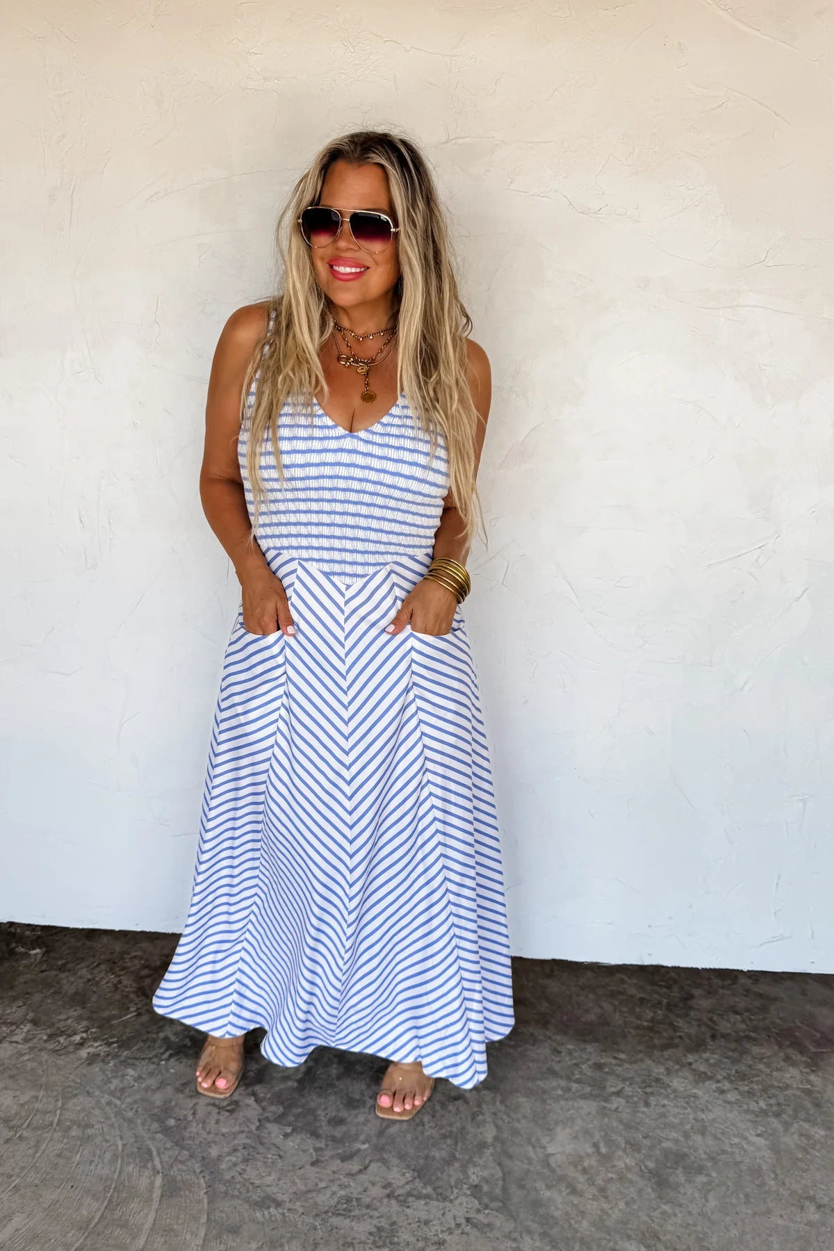EXTRA FROM PREORDER- LUCIANA STRIPE DRESS