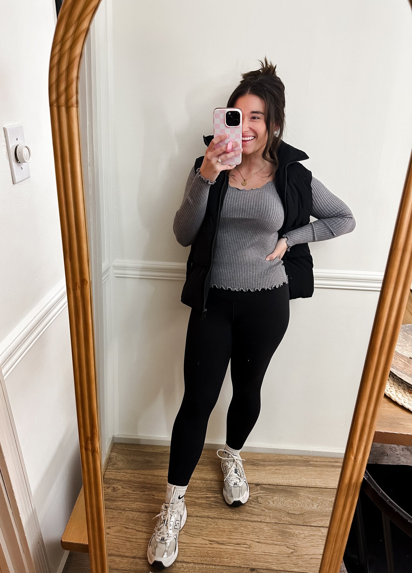 Adalie Ruffled hem long sleeve