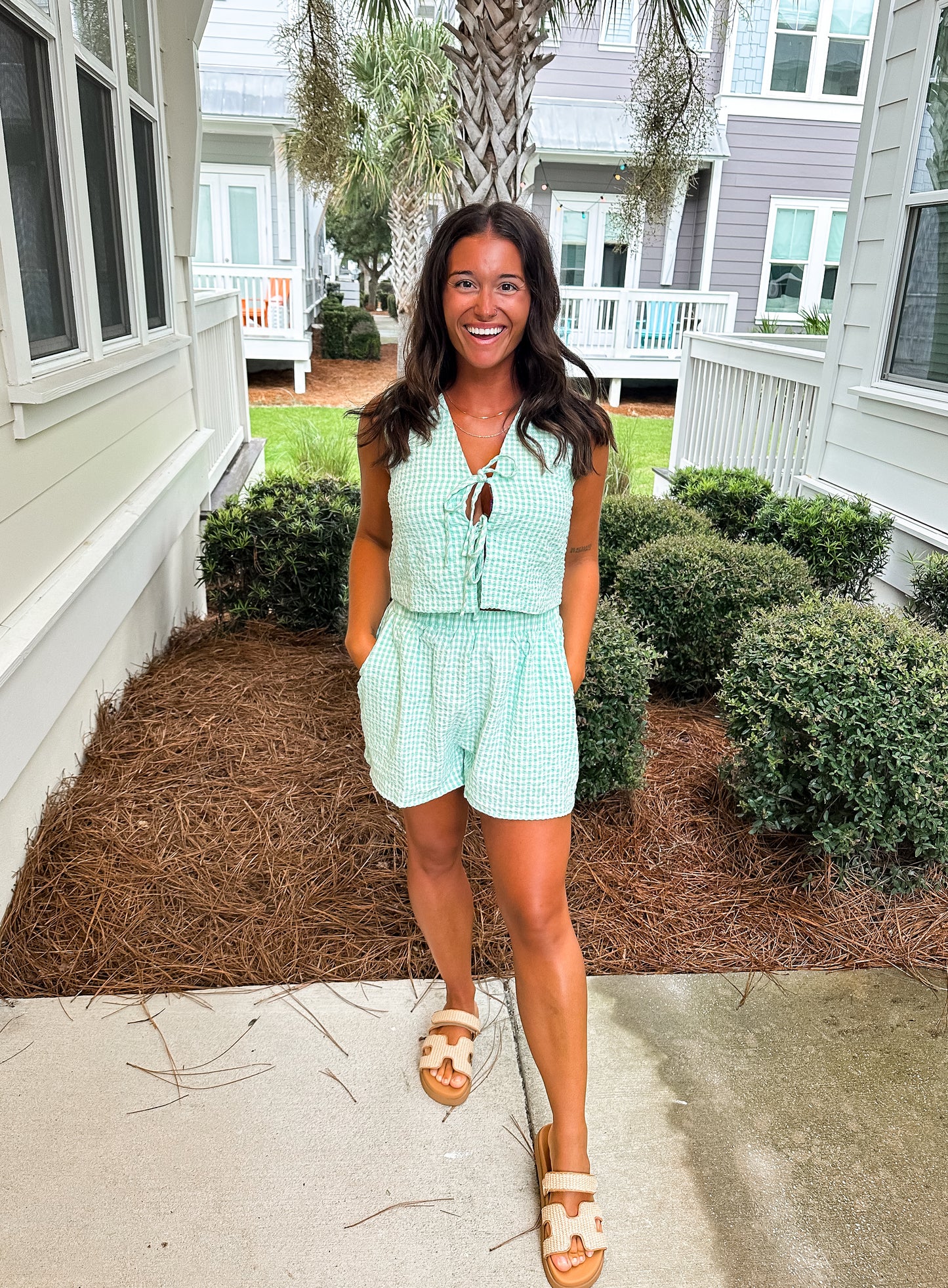 Gracie Gingham Textured Set