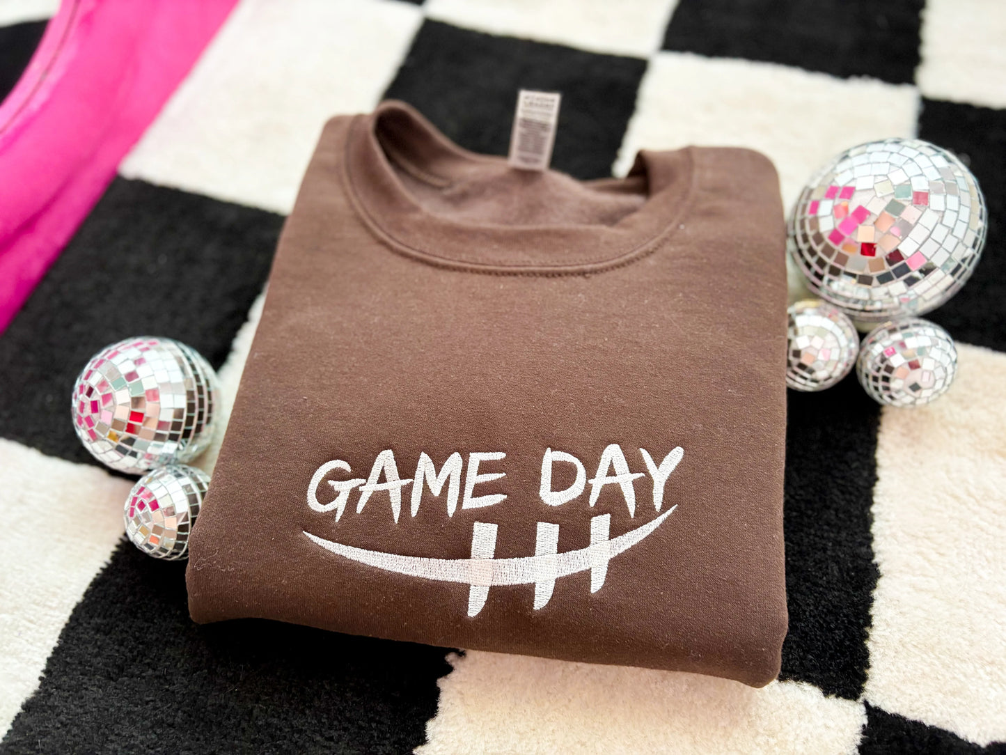 Game Day Embroidered Crewneck