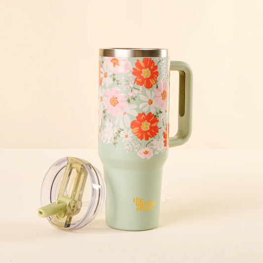 40oz Take Me Everywhere Tumbler - Bouquet Beauty Sage