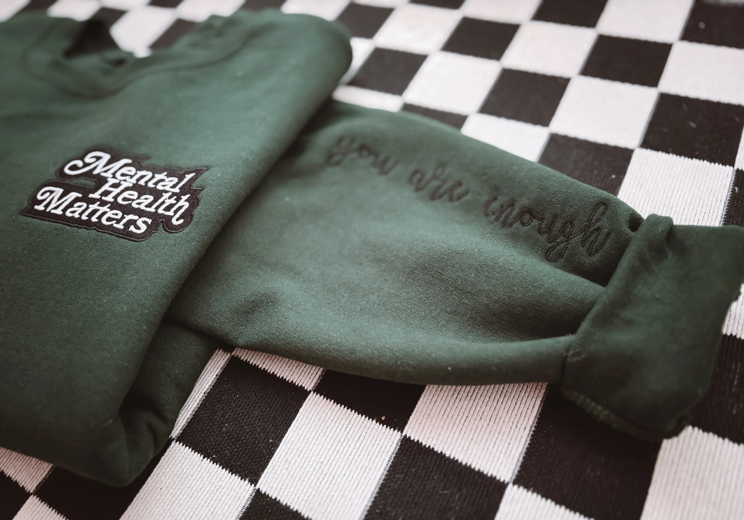 Mental Health Matters Embroidered Crewneck