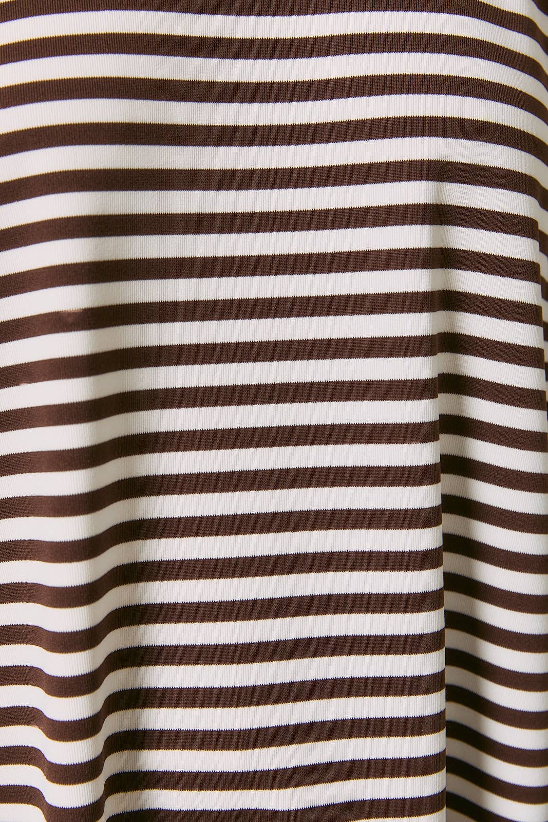 Brown & White Short Sleeve Stripe Oversized Tee