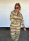 PREORDER- LILA STRIPE JOGGERS