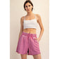 Strawberry Mineral Washed Terry Short