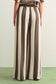 Halle Stripe Wide Leg Trouser