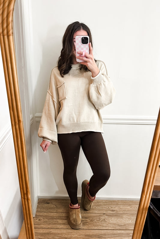 Oversized Pale Oak sweater
