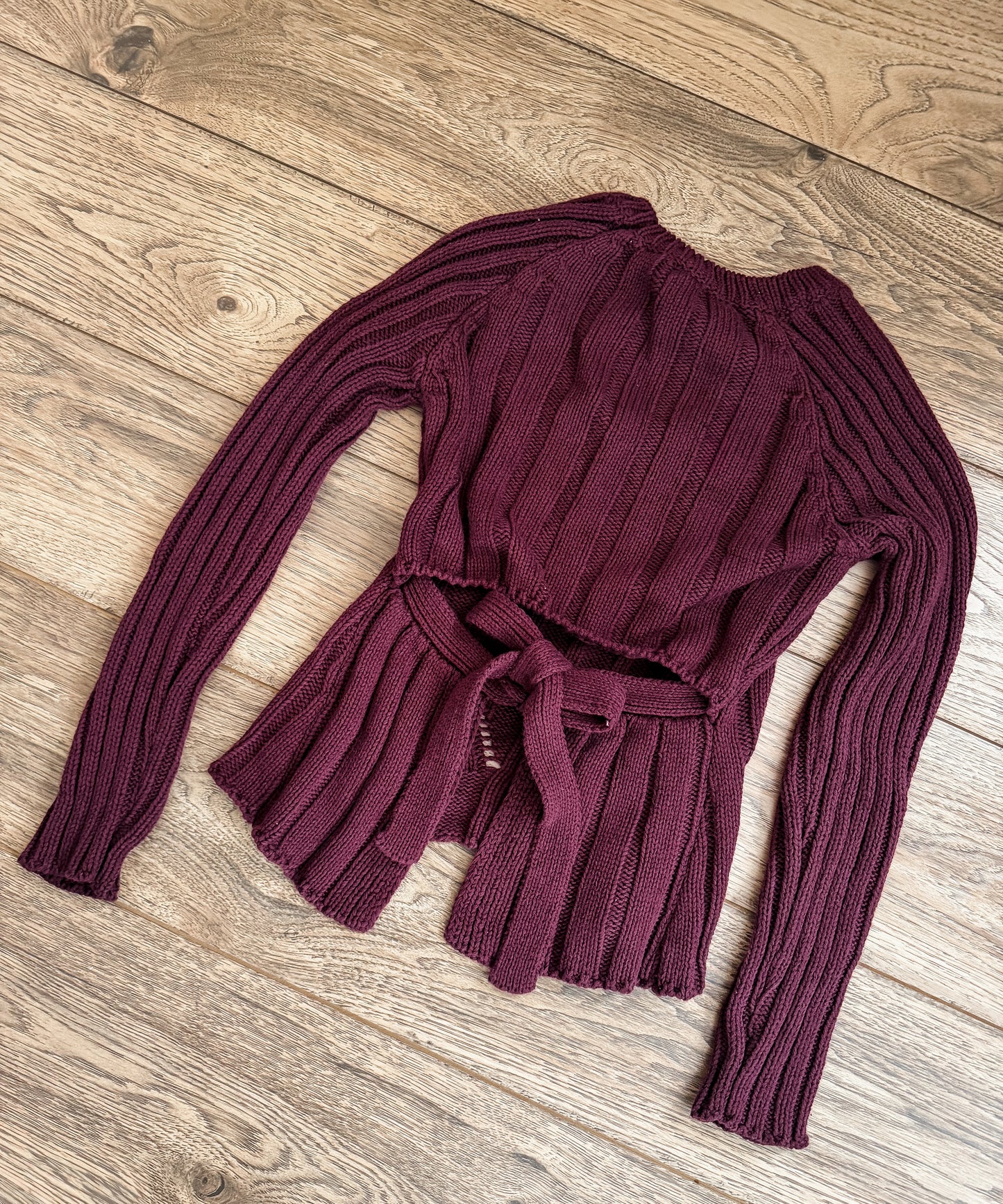 Noel Tie Back Knit Sweater Top