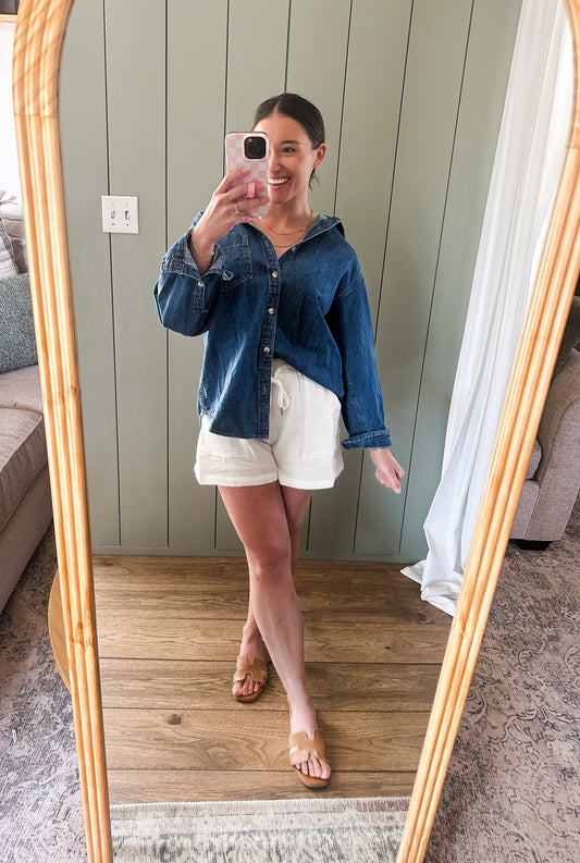 Denim Button Down Shirt