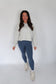 Gray Floral Print Lounge Crop Hoodie