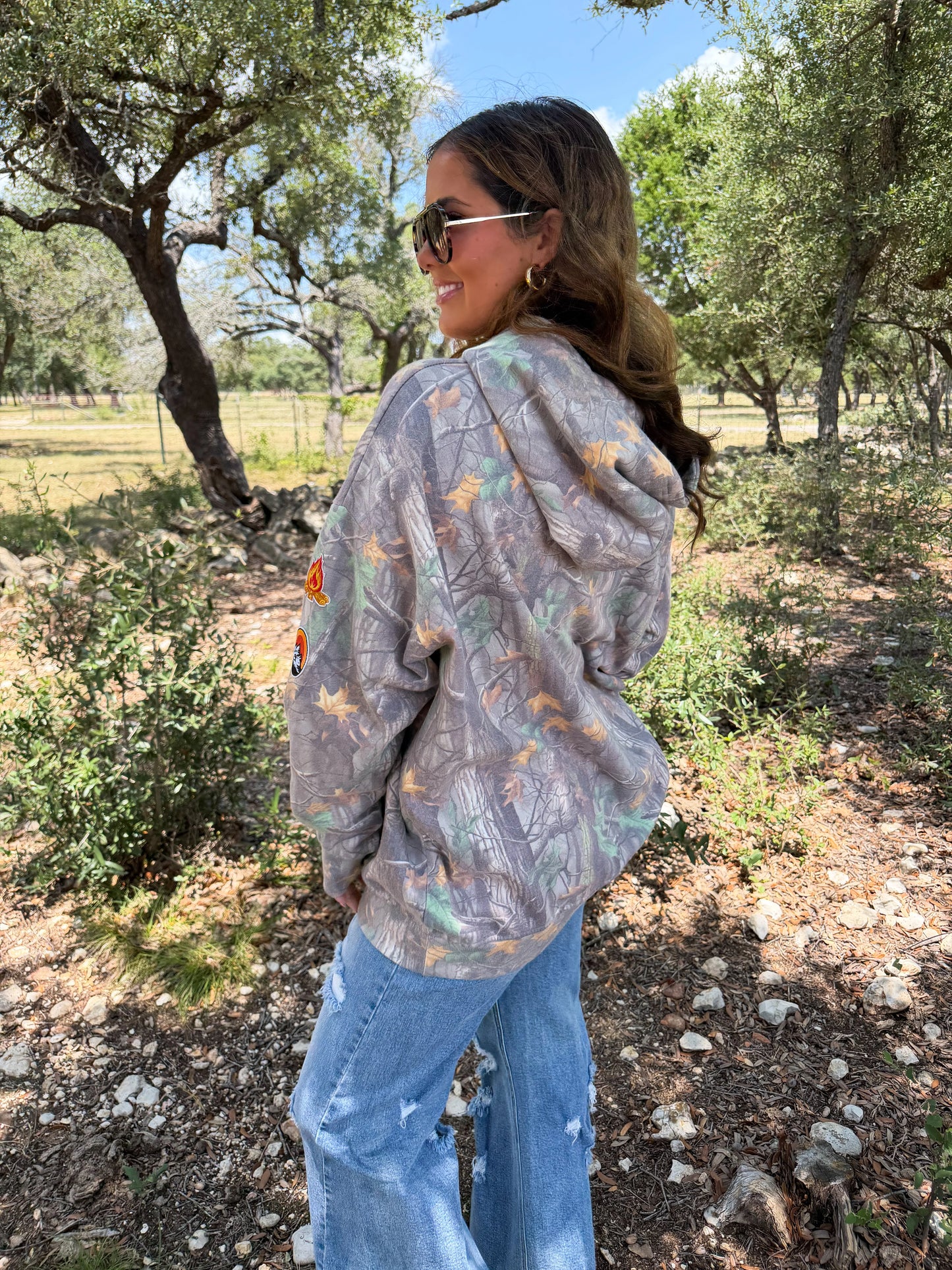 PREORDER- HIDDEN TRAIL CAMO HOODIE PULLOVER