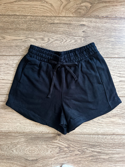 Black Reese French Terry Shorts