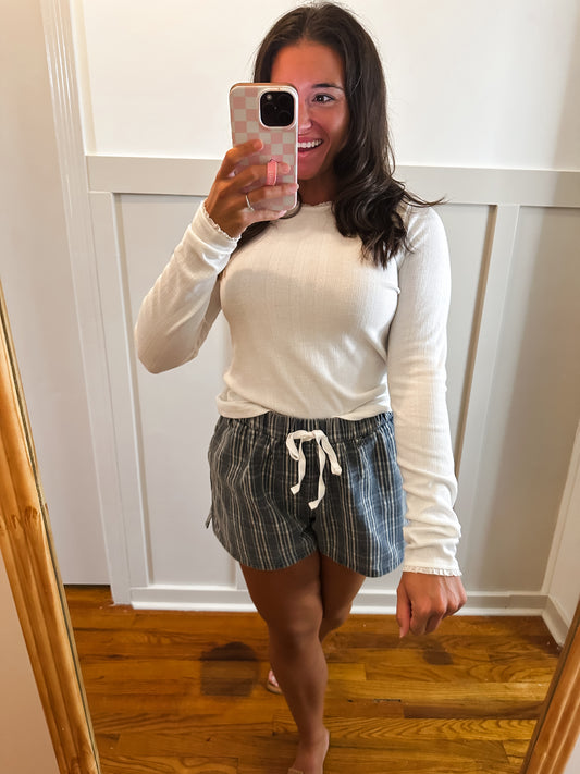 Bellamy White detailed top