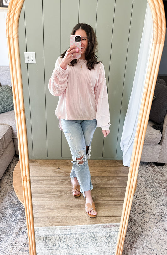 Maeve Textured Long Sleeve