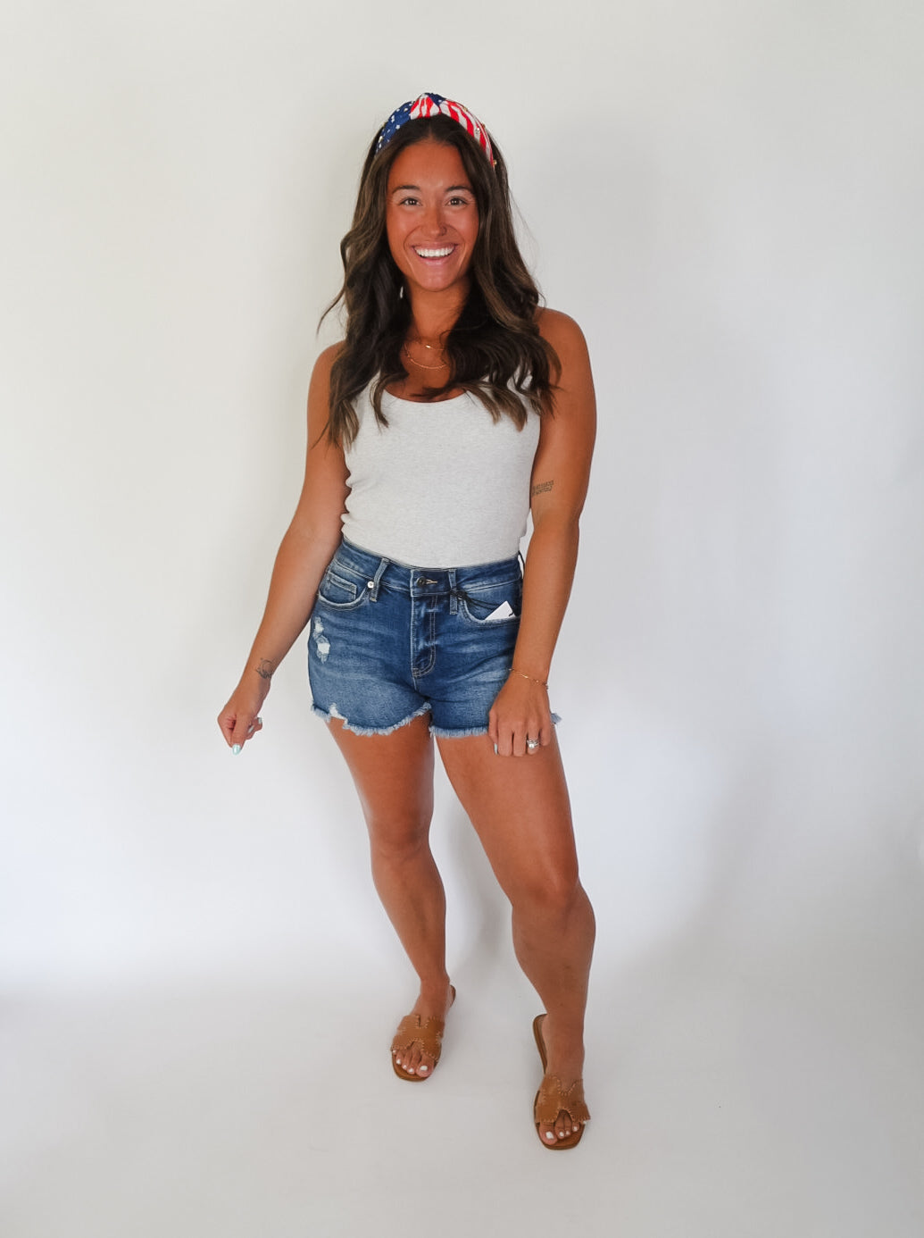 Carson Mica Dark High Rise Short