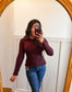 Noel Tie Back Knit Sweater Top