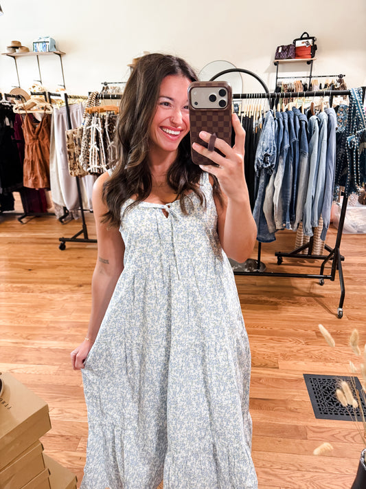 Floral Tiered Midi Dress