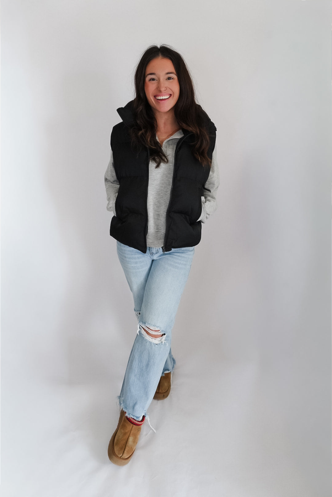 Black Puffer Vest
