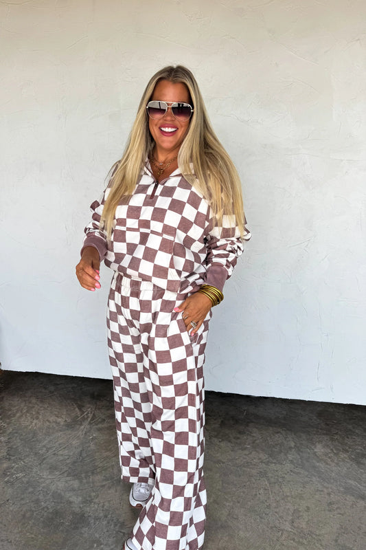 PREORDER- CAMO & CHECKER EASY DOES IT PULLOVER