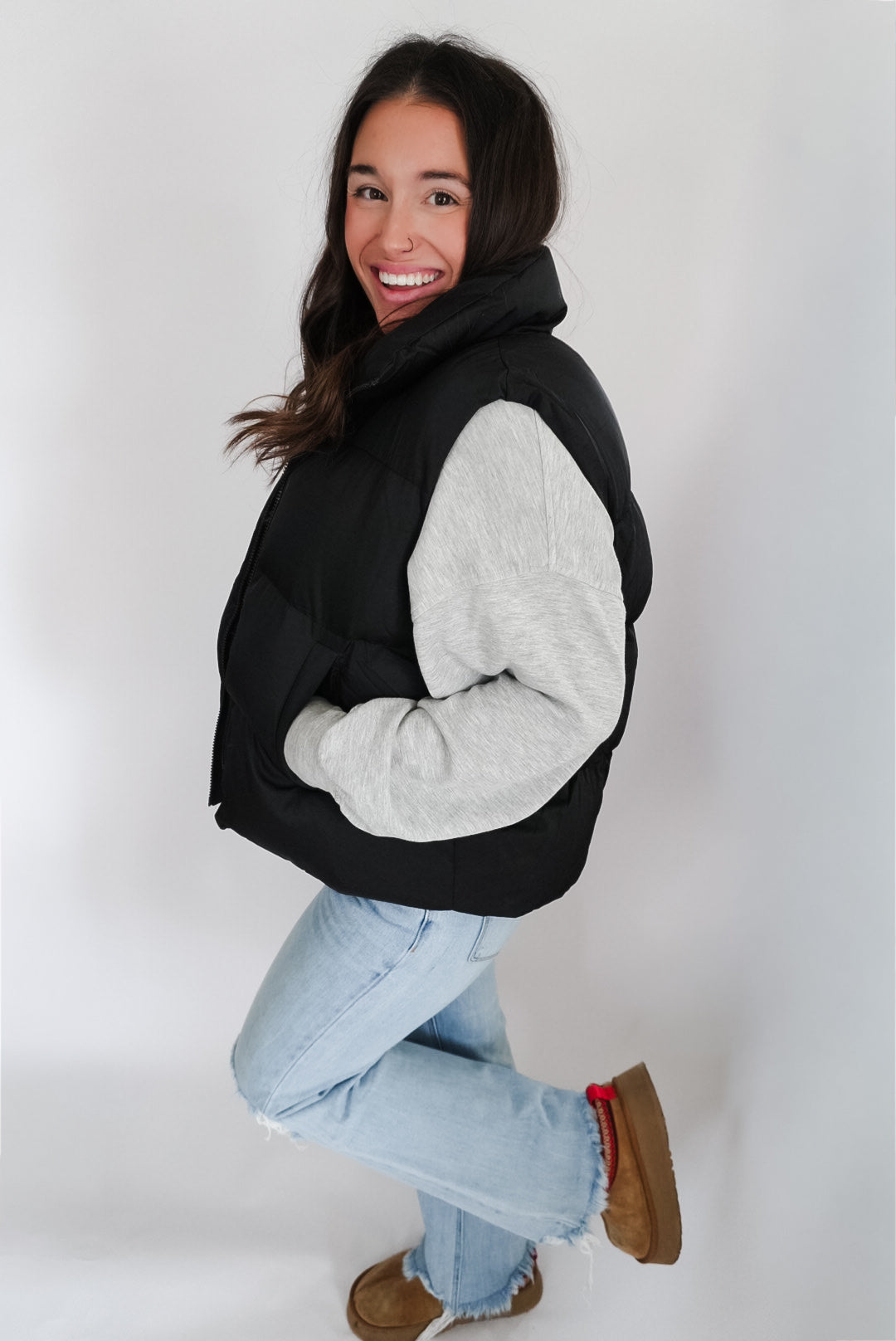 Black Puffer Vest