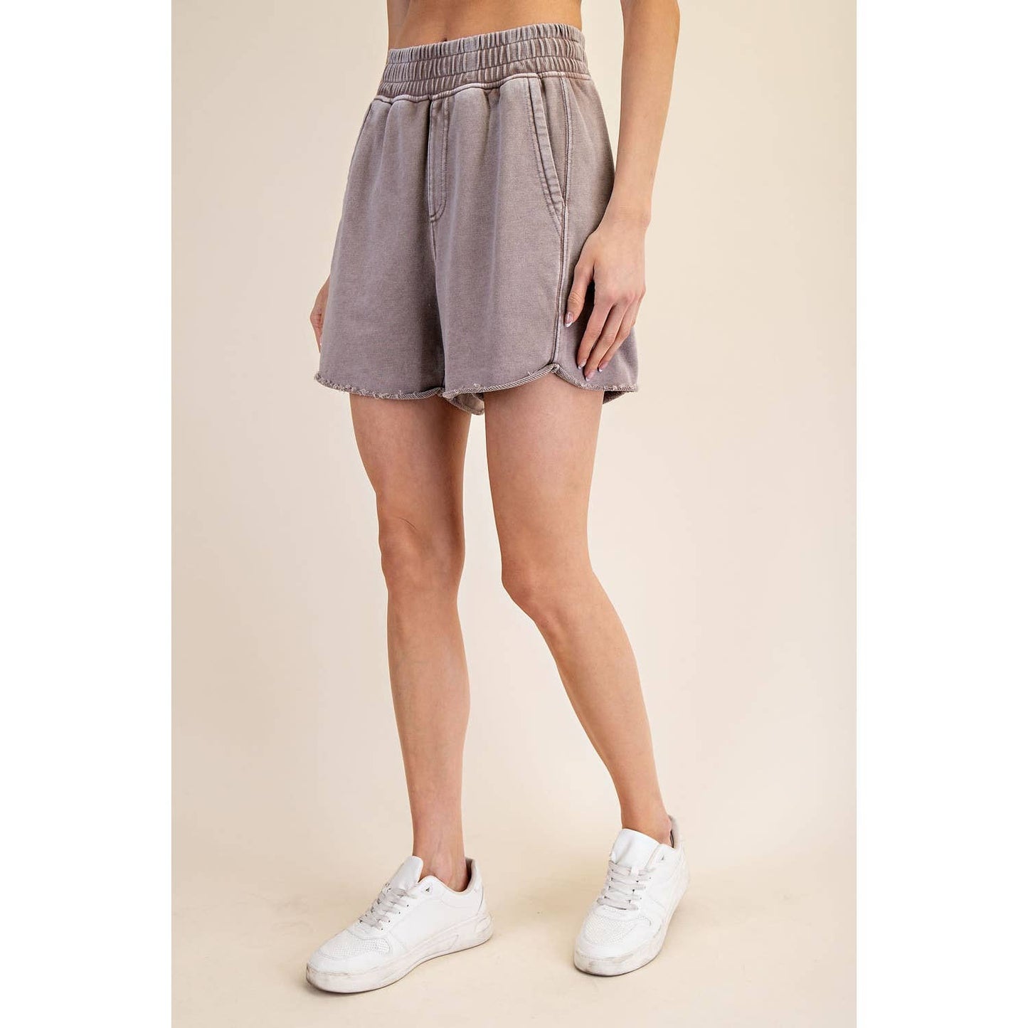 Strawberry Mineral Washed Terry Short
